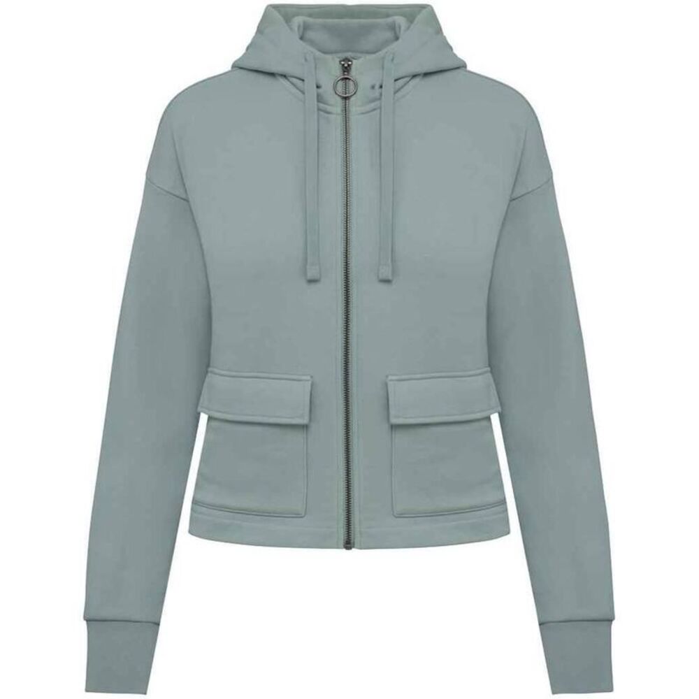 Native Spirit Womens/Ladies Full Zip Hoodie / Jade Green